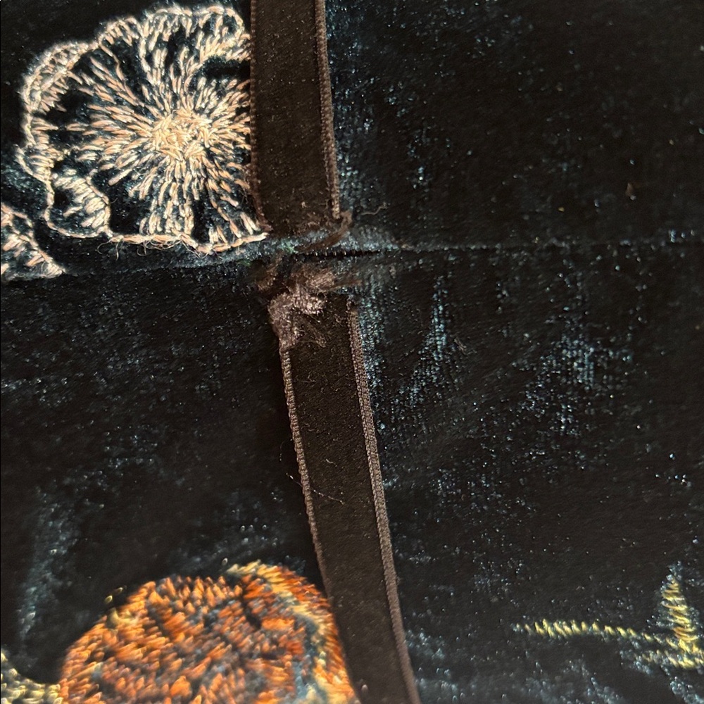 Marchesa Notte Embroidered Velvet High Low Dress, Size: 2 - Picture 8 of 15